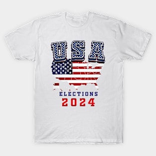 USA Flag - 2024 Elections T-Shirt